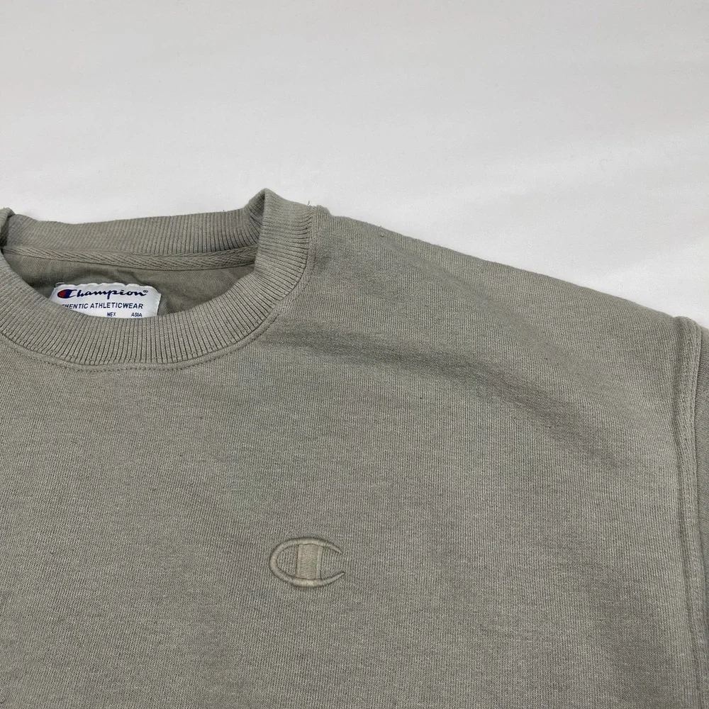 Champion Sweatshirt Dip Dye Men's Large Fleece Crew Neck Long Sleeve Pullover - Picture 4 of 14